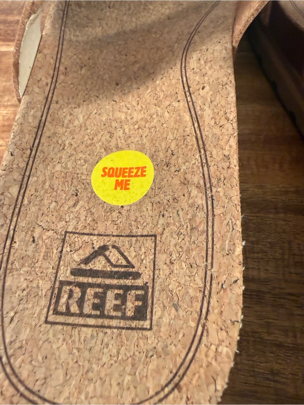 Reef Cushion Vista Hi Platform Slide Sandals Tan Size 11 - Picture 8 of 11